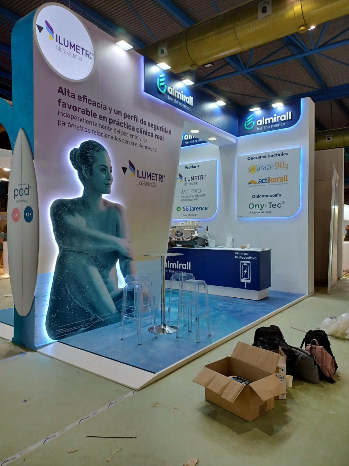 Vista panorámica stand feria