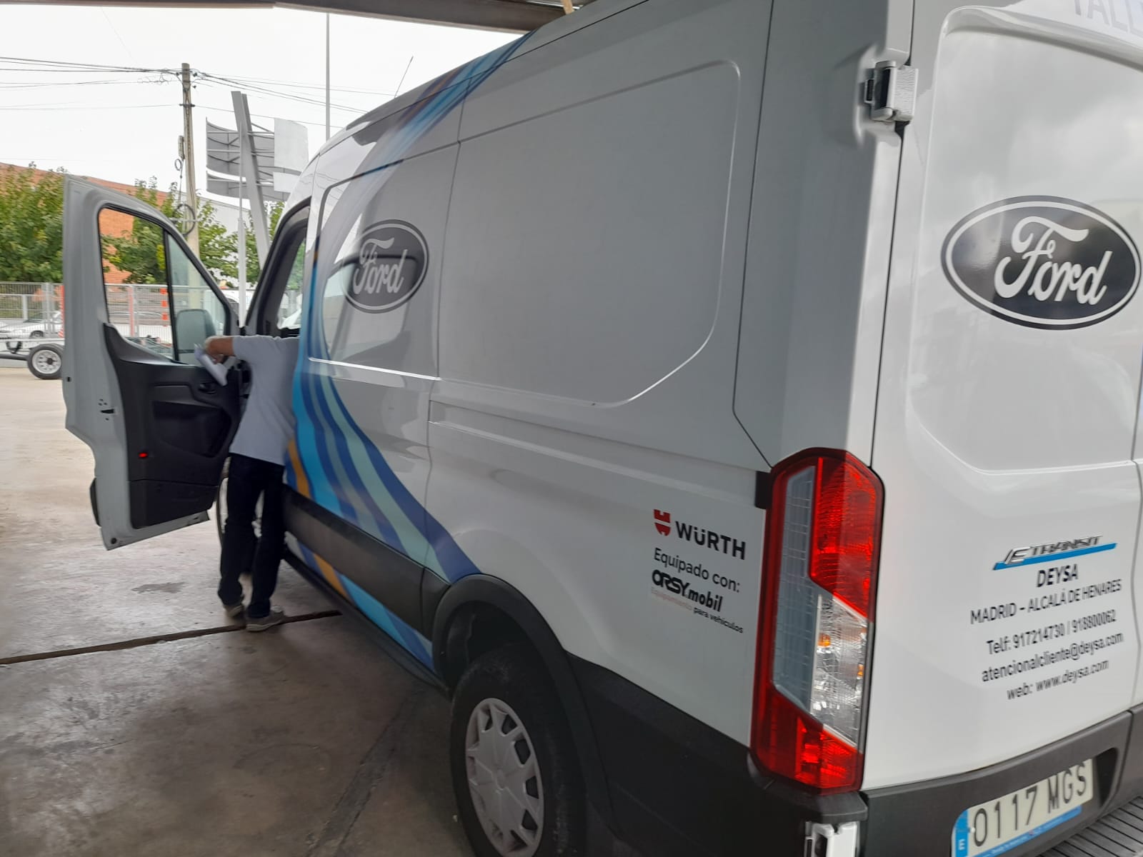 Detalle car wrapping Ford