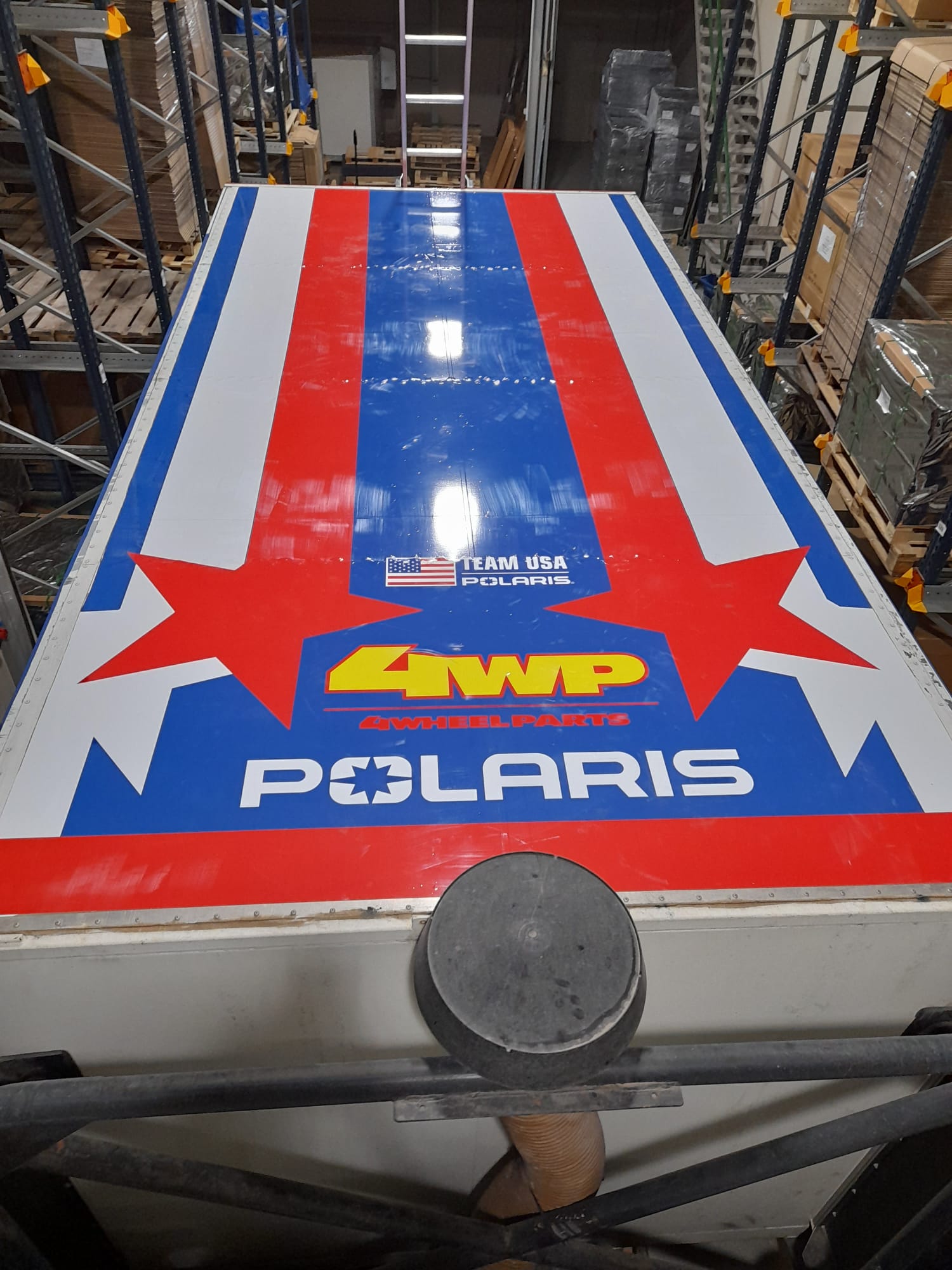 Polaris Racing detalle gráfica deportiva